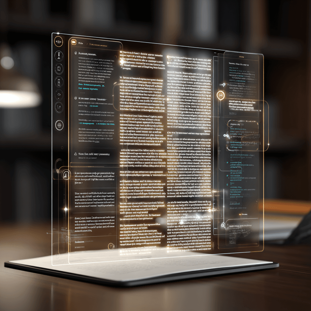 AI assistant interface showing legal document analysis, with highlighted case law references and legal reasoning suggestions displayed on a modern interface